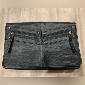 Black Clutch / can also be used as a crossbody - strap not included 10” x 7”